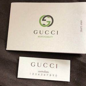 gucci responsibility card